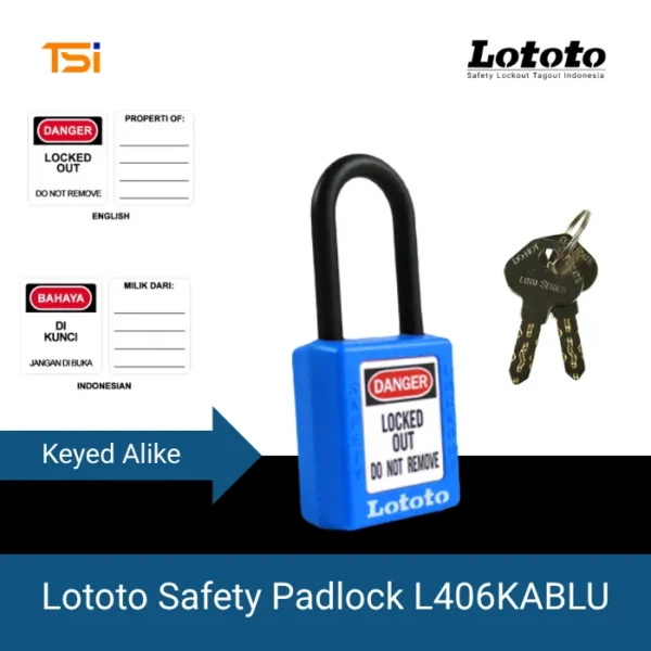 Lototo Safety Padlock L406KABLU