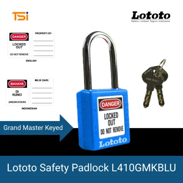 Lototo Safety Padlock L410GMKBLU