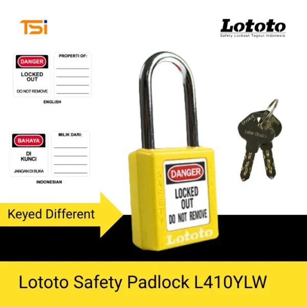 Lototo Safety Padlock L410YLW